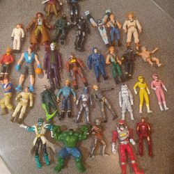 Mixed Lot Of  31 Small Action Figures 