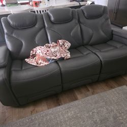 2 Full Couches And 1 Recliner