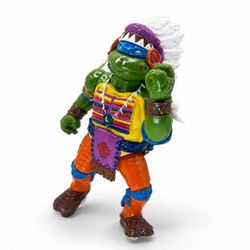 Vintage 1992 TMNT Wacky Wild West Chief Leo Figure