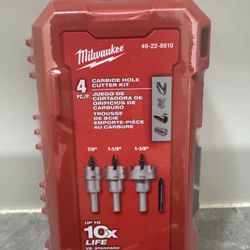 Milwaukee Carbide Hole Cutter Kit