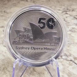 2023 1 oz Silver Sydney Opera House 50th Ann. Coin BU Royal Australian Mint