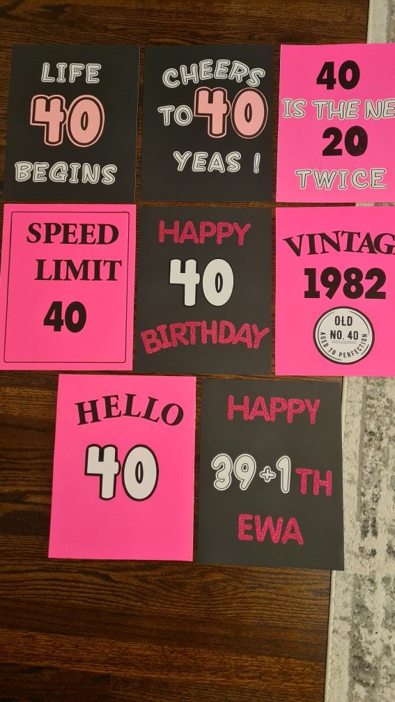 40th Party Decoration