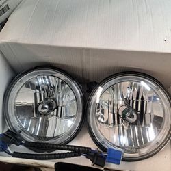 7" Pair Of Led Halo & Headlights 