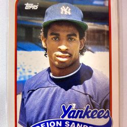 Deion Sanders Rookie 1989 Topps Traded RC 