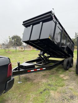 New 14ft Long Heavy Duty Dump Trailer 