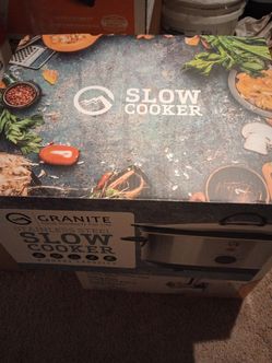 Granite stainless steel slow cooker