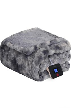 King Size Westinghouse Electric Blanket – Faux Fur Sherpa, 10 Heat Levels