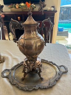 silver coffee serving set