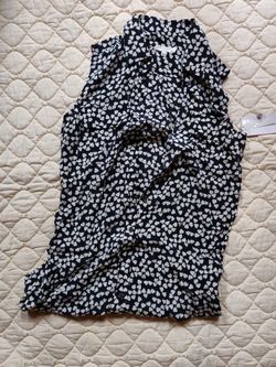 Equipment Black And White Hearts Dress XS