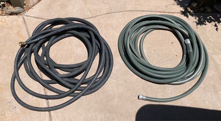 50’ no kink & 25’ no kink rubber hoses