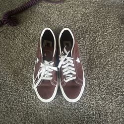 Burgundy All Star Converse On Star Brand New 