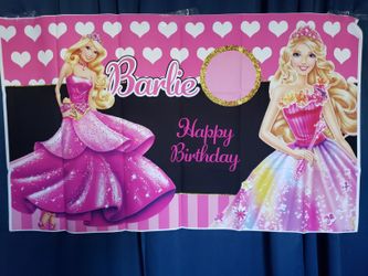 Barbie backdrop barbie decorations