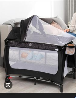 Baby Crib Portable 4-in-1