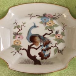 Vintage Shafford Peacock Candy/Trinket Dish