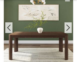 New! 72” Walnut Wood Dining Table From Plank+Beam