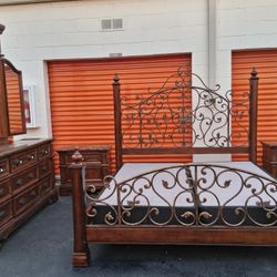 King Size Bedroom Set With Boxspring 
