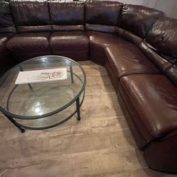 Natuzzi - Sectional leather sofa