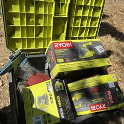 Ryobi Sanders And Link Storage Box 