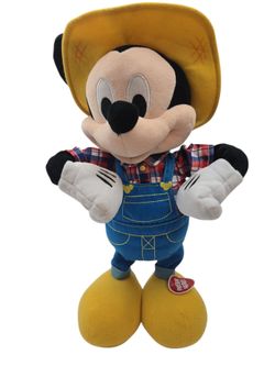 Disney Mickey Mouse E-I-Oh! Sing- Dance Farmer Mickey Mouse Plush Toy