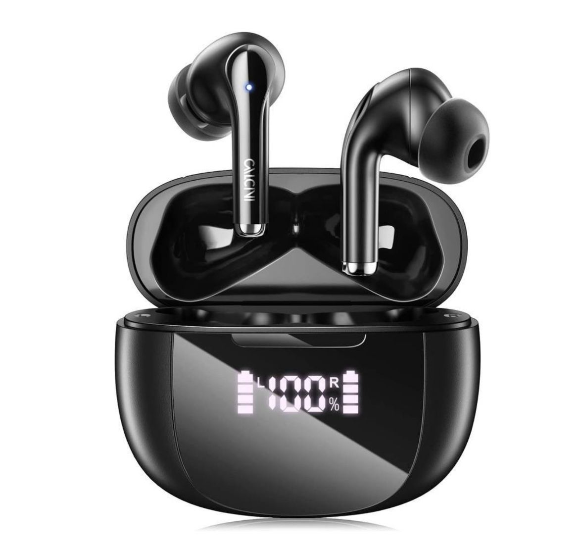 new  True Wireless Earbuds Bluetooth 5.3 with Microphone, TWS Ear-buds In-ear Headphones with Charging Case,Waterproof Cordless Blue-tooth Earphones f