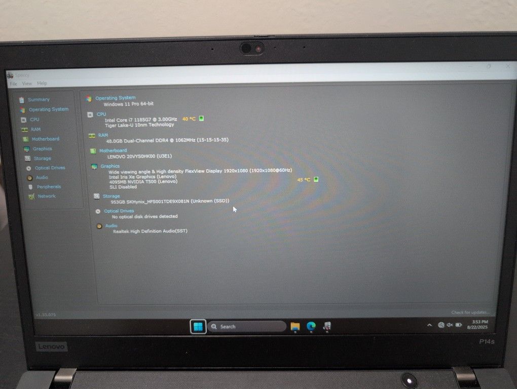 ThinkPad P14s Gen 2 14" Touchscreen