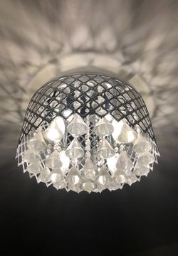 Modern Mirror back chandelier