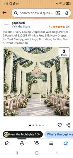 Ceiling fabric ivory