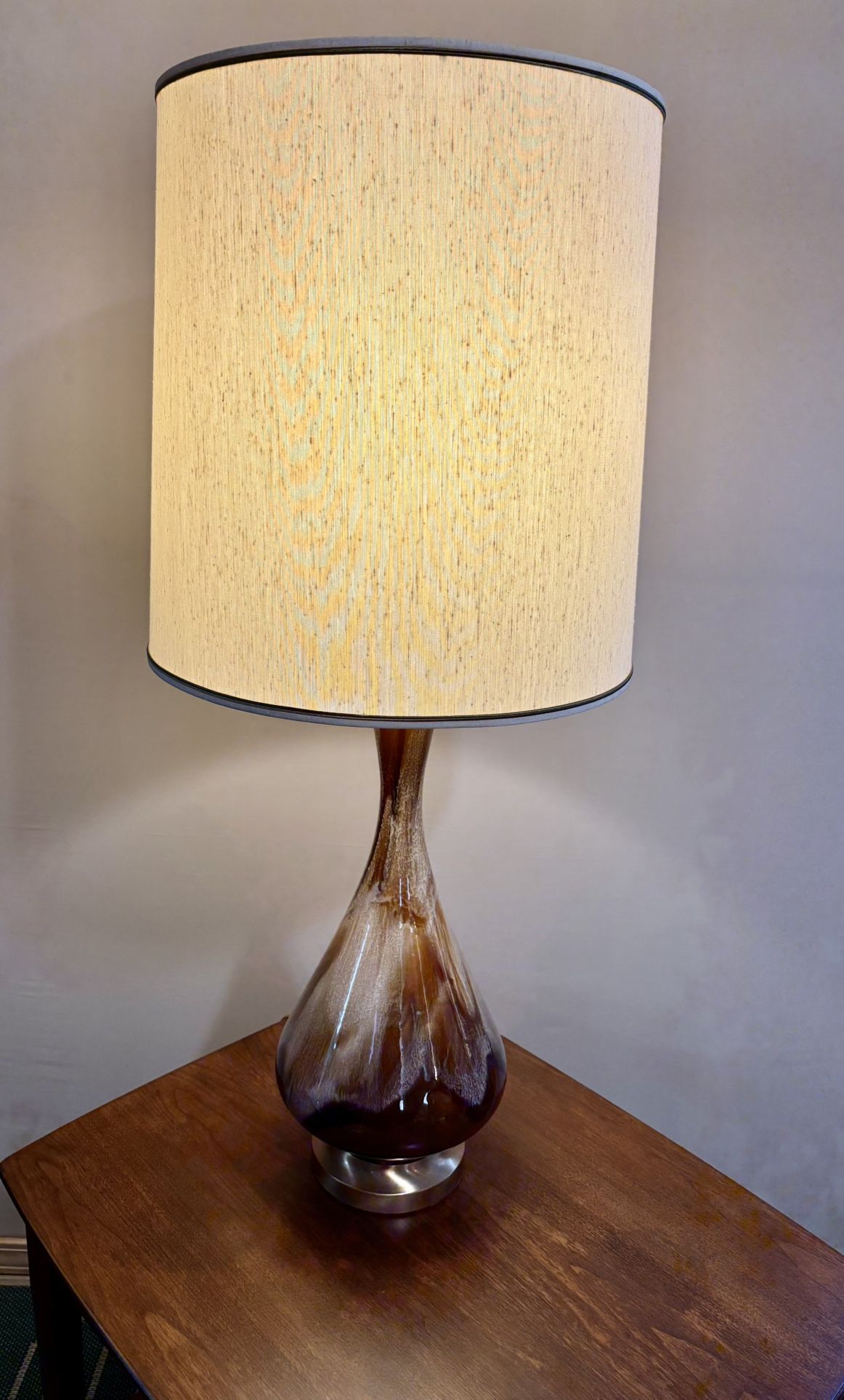 MCM large drip Glaze Table Lamp