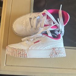 Toddler Girls Pink Puma Sneakers /Shoes Size 11c