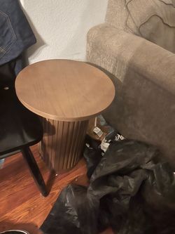 Small round side table
