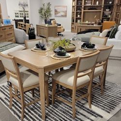 7 PC Counter Table  Natural Color