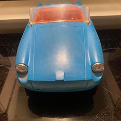 RARE cool Vintage 1963 Ideal Tammy Family Doll Blue Convertible Car