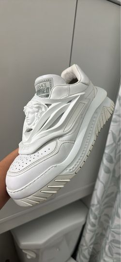 Versace Odissea White Leather Sneakers