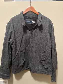 Authentic Ralph Lauren Wool-Blend Herringbone Jacket