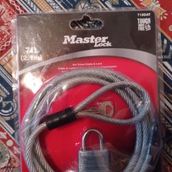 Master Lock 715DAT braided steel car cover cable