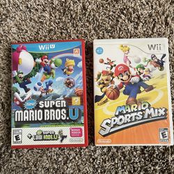 Nintendo Wii Mario Bros Party 9 & Mario Sports Mix 