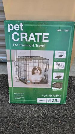 24 in. Small Collapsible Double-Door Pet Crate with Divider – For Dogs Up to 25 lbs