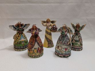 Lot of Jim Shore Heartwood Creek angel figurines