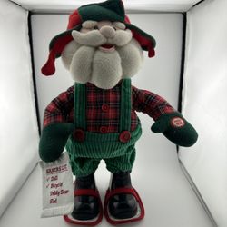 Avon Dancing Santa animated plush figure from 2004 that sings "Shout" and says "Merry Christmas".
