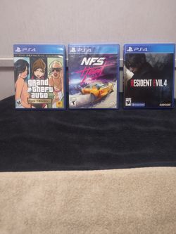 PS4 games no scratches.
