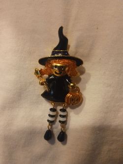 Vintage enameled Halloween