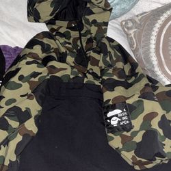 Bape Jacket Pull Over Large Legit 