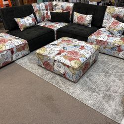 Beautiful 70’s Look 👀 Modular Sectional 