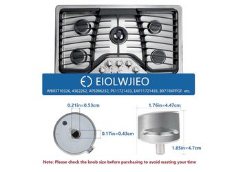 EIOLWJIEO Gas Range Knobs WB03T10(contact info removed) - Set of 5