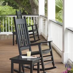 ->> Children's size R O C K I N G- C H A I R Black Wood New in Box, fit up to 110Lbs weight