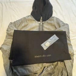 Dyed Hooded Bomber "Ink"