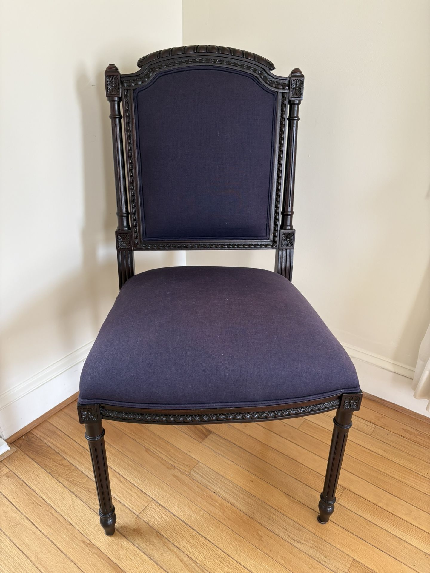 Royal Blue Accent Chairs – Elegant & Sturdy (Set of Two)