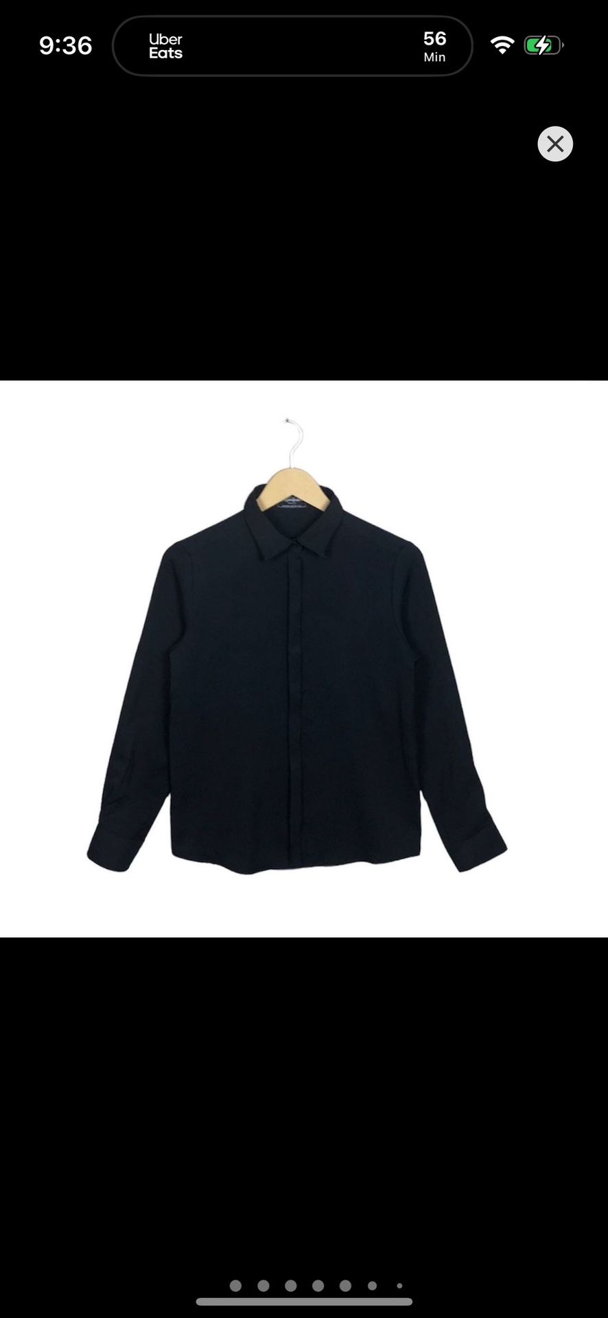 Yves Saint Laurent Black Button Up Shirt