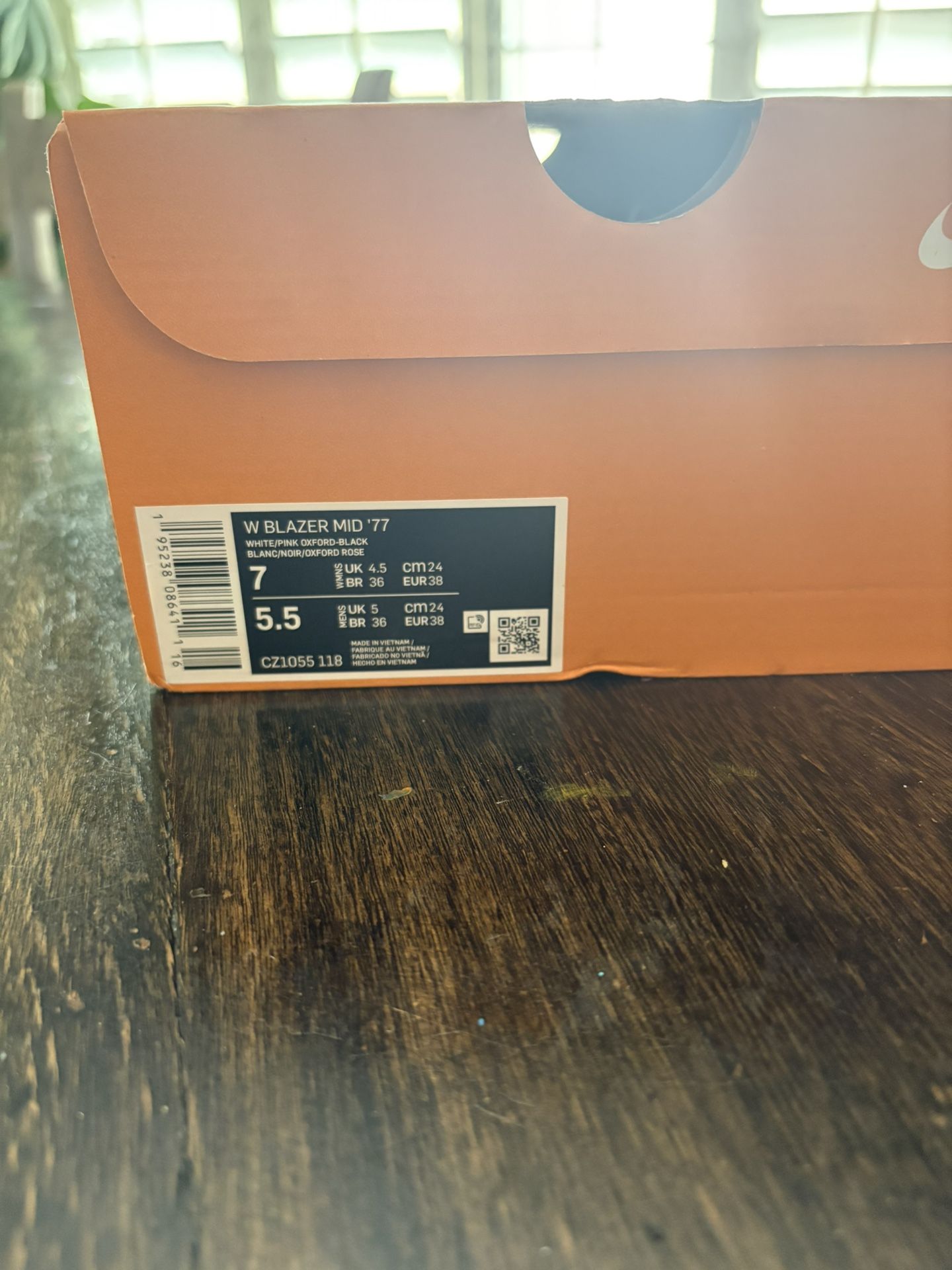 Nike Blazer Mid (Vintage Pink) (Woman’s 7)  Shoes