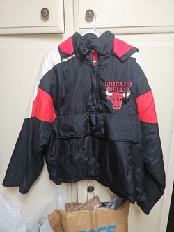 90s Bulls 1/4 zip hoodie jacket
